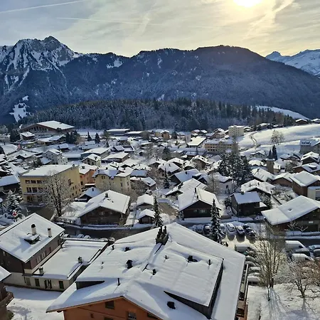 Le Nid D'aigle 405 Centre Avec Forfait Piscine Sauna Jacuzzi En Option Lägenhet Leysin
